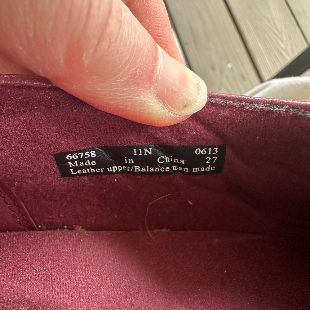 Clarks Burgundy Leather Heeled Loafers Buckle Detail Comfort ShoesWoman's 11 N - Picture 7 of 9